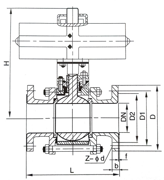 D971F46-16C襯氟蝶閥